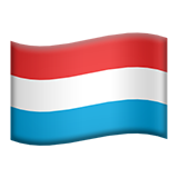 Emoji Bendera Luksemburg Apple