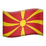 Emoji Bendera Makedonia Utara Apple