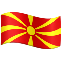 Emoji Bendera Makedonia Utara Facebook