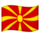 Emoji Bendera Makedonia Utara Google