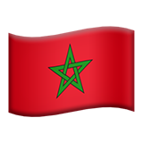 Emoji Bendera Maroko Apple