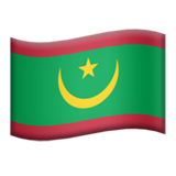 Emoji Bendera Mauritania Apple