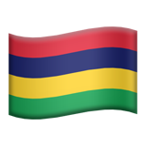 Emoji Bendera Mauritius Apple