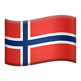 Emoji Bendera Norwegia Apple
