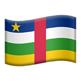 Emoji Bendera Republik Afrika Tengah Apple