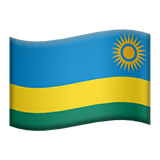 Emoji Bendera Rwanda Apple