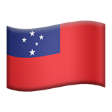 Emoji Bendera Samoa Apple