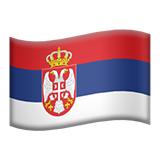 Emoji Bendera Serbia Apple
