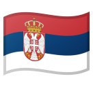 Emoji Bendera Serbia Google
