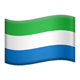 Emoji Bendera Sierra Leone Apple