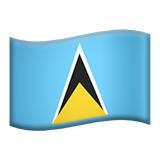 Emoji Bendera St. Lucia Apple
