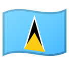 Emoji Bendera St. Lucia Google