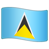 Emoji Bendera St. Lucia WhatsApp