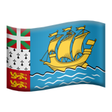 Emoji Bendera St. Pierre & Miquelon Apple