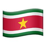 Emoji Bendera Suriname Apple