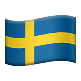Emoji Bendera Swedia Apple