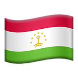 Emoji Bendera Tajikistan Apple