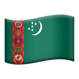 Emoji Bendera Turkmenistan Apple