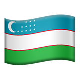 Emoji Bendera Uzbekistan Apple