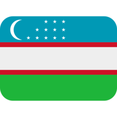 Emoji Bendera Uzbekistan Twitter