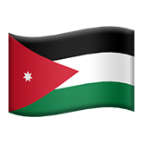 Emoji Bendera Yordania Apple