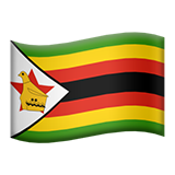 Emoji Bendera Zimbabwe Apple