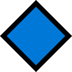 Emoji Berlian Biru Besar Microsoft