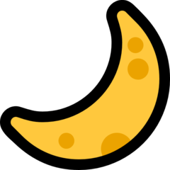 Emoji Bulan Sabit Microsoft