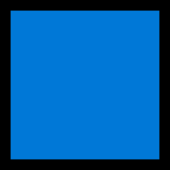 Emoji Kotak Biru Microsoft