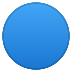 Emoji Lingkaran Biru Google