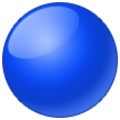 Emoji Lingkaran Biru Samsung