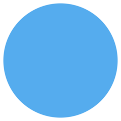 Emoji Lingkaran Biru Twitter
