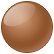 Emoji Lingkaran Coklat Samsung