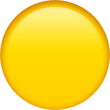 Emoji Lingkaran Kuning Apple