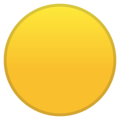Emoji Lingkaran Kuning Google