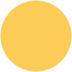 Emoji Lingkaran Kuning Twitter