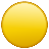Emoji Lingkaran Kuning WhatsApp