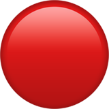 Emoji Lingkaran Merah Apple