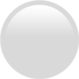 Emoji Lingkaran Putih Apple