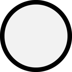 Emoji Lingkaran Putih Microsoft