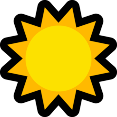 Emoji Matahari Microsoft