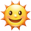 Emoji Matahari dengan Wajah Samsung