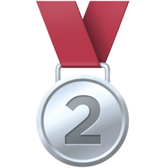 Emoji Medali Juara 2 Facebook