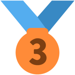 Emoji Medali Juara 3 Twitter