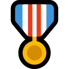 Emoji Medali Militer Microsoft