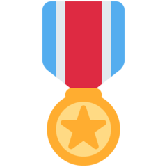 Emoji Medali Militer Twitter
