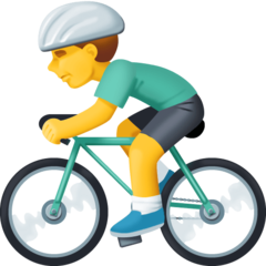 Emoji Orang Bersepeda Facebook