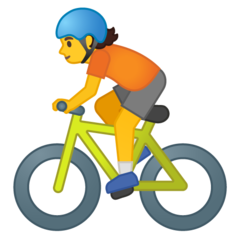 Emoji Orang Bersepeda Google