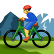 Emoji Orang Bersepeda Gunung Samsung