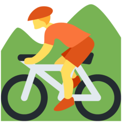 Emoji Orang Bersepeda Gunung Twitter